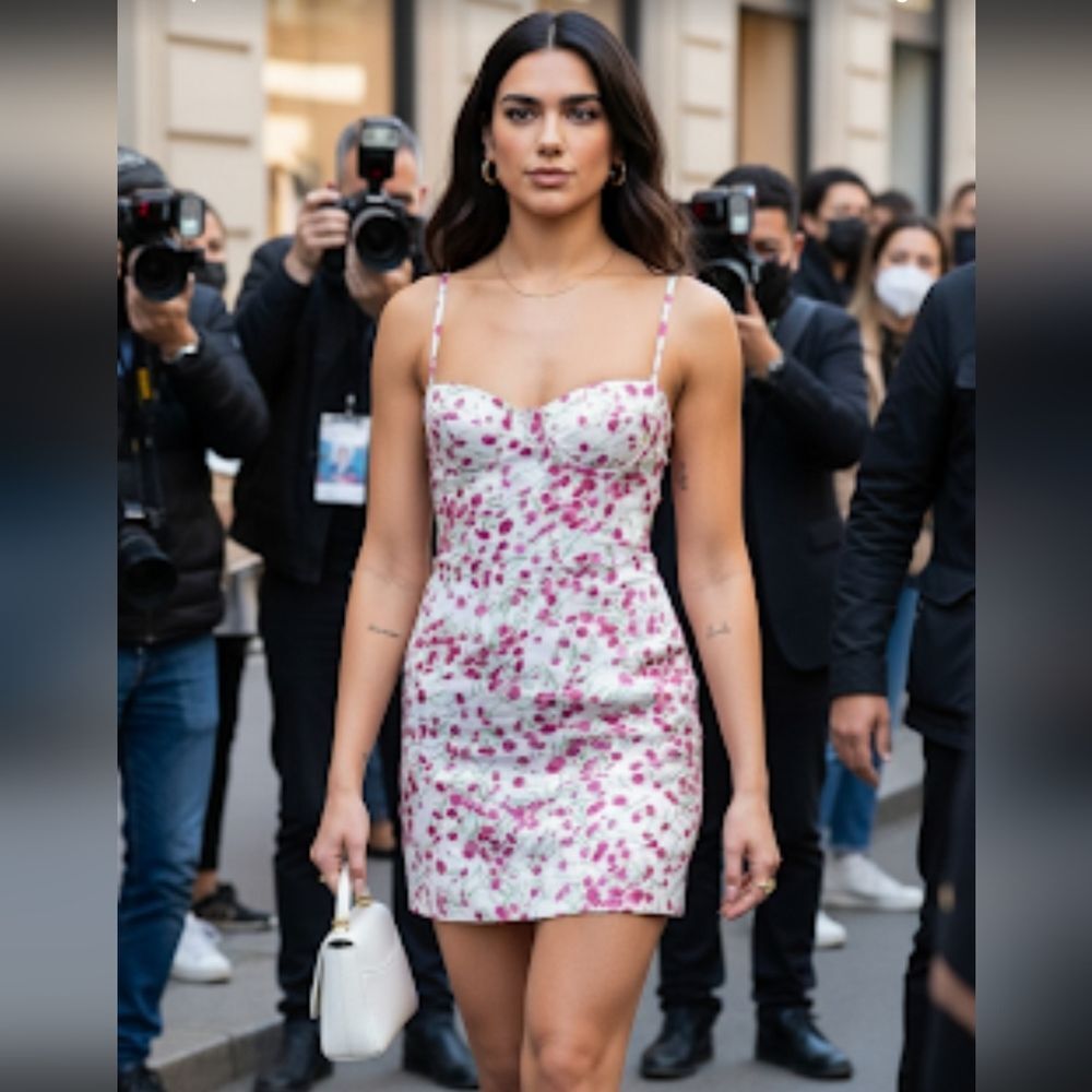 NWOT Dolce & Gabanna floral silk Spaghetti StrapY2k mini dress